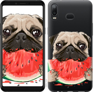 

Чехол Мопс и арбуз для Samsung Galaxy A6s 843441