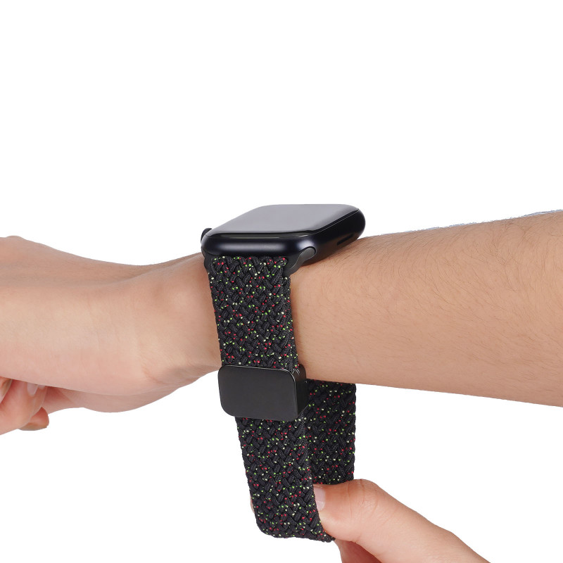 Фото Ремінець Dux Ducis Nylon Woven для Apple Watch 38/40/41/42mm(ser.10) (Black Unity) в маназині vchehle.ua