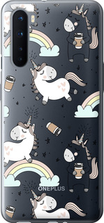 

Чехол Единорог и кофе для OnePlus Nord 1607450