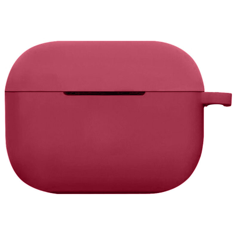 

Силіконовий футляр New з карабіном для навушників Airpods Pro (Червоний / Rose Red) 1185274