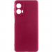 Чохол Silicone Cover Lakshmi Full Camera (AA) на Motorola Moto G85 (Бордовий / Marsala)