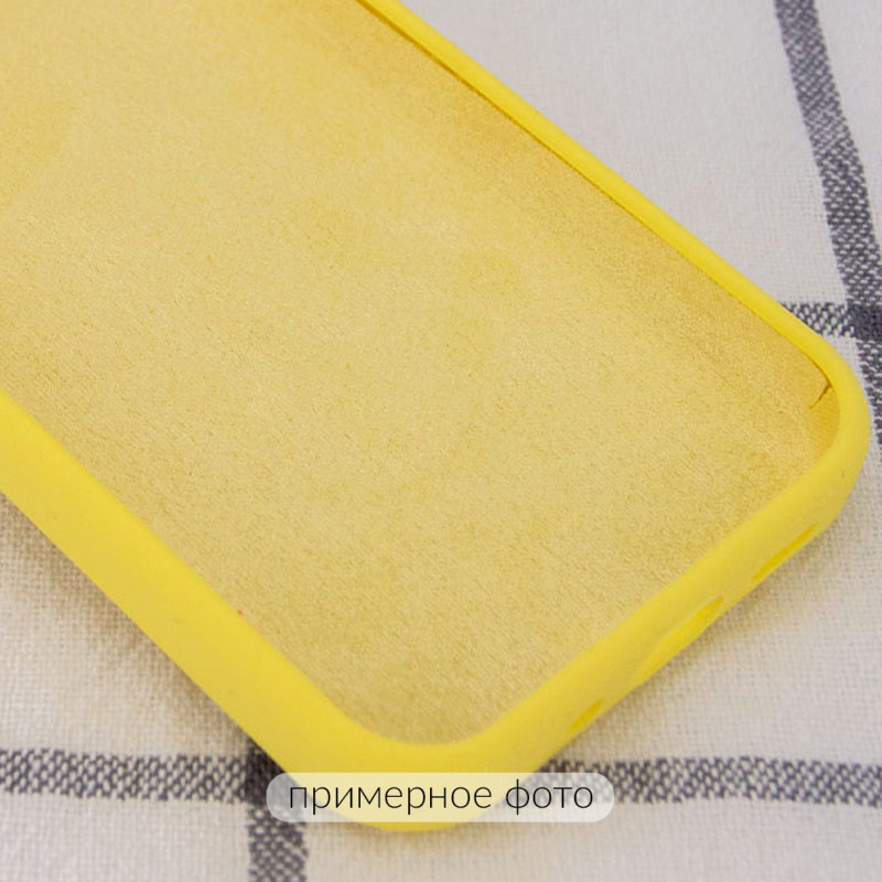 Фото Чехол Silicone Case Full Protective (AA) NO LOGO для Apple iPhone 16 (6.1") (Желтый / Yellow) в магазине vchehle.ua