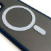 Фото TPU+PC чохол Metal Buttons with Magnetic Safe на Apple iPhone 12 Pro / 12 (6.1") (Синій) в маназині vchehle.ua