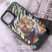 Фото TPU+PC чохол TakiTaki Magic glow на Samsung Galaxy S22 (Tiger on the ground / Black) на vchehle.ua