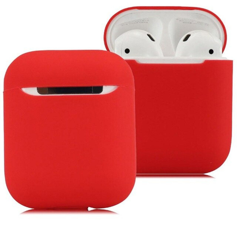 

Силіконовий футляр для навушників Airpods Ultra Slim (Червоний) 708600