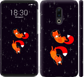

Чехол Лисички в космосе для Meizu 16 Plus 870279