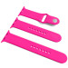 Силіконовий ремінець для Apple Watch Sport Band 42 / 44 / 45 / 49 (S/M & M/L) 3pcs (Рожевий / Barbie pink)