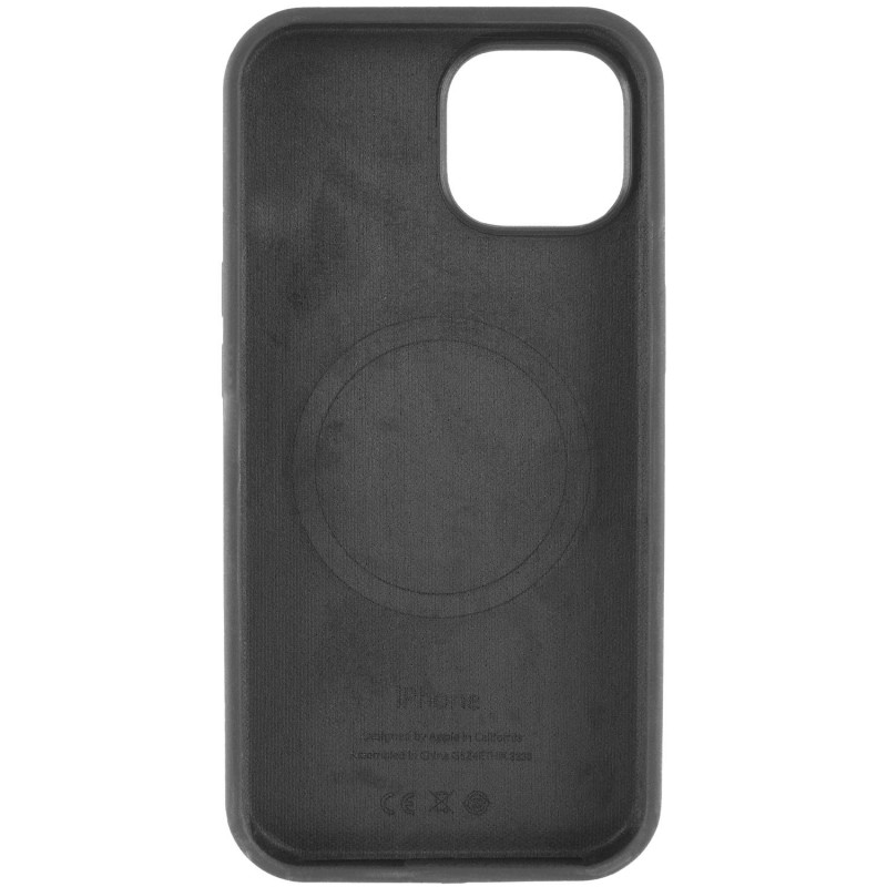 Фото Чохол Silicone Case Full Protective (AA) with Magnetic Safe на Apple iPhone 12 Pro Max (6.7") (Чорний / Black) в маназині vchehle.ua