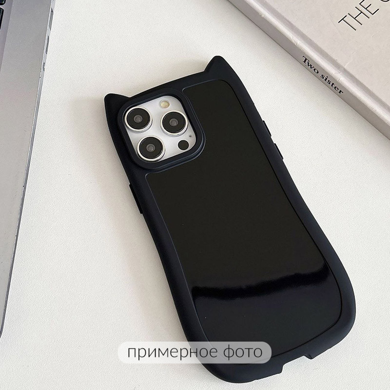 Чохол TPU GETMAN Cat with straps на Apple iPhone 16e (6.1") (Black) в магазині vchehle.ua