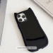 Чохол TPU GETMAN Cat with straps на Apple iPhone 16e (6.1") (Black) в магазині vchehle.ua