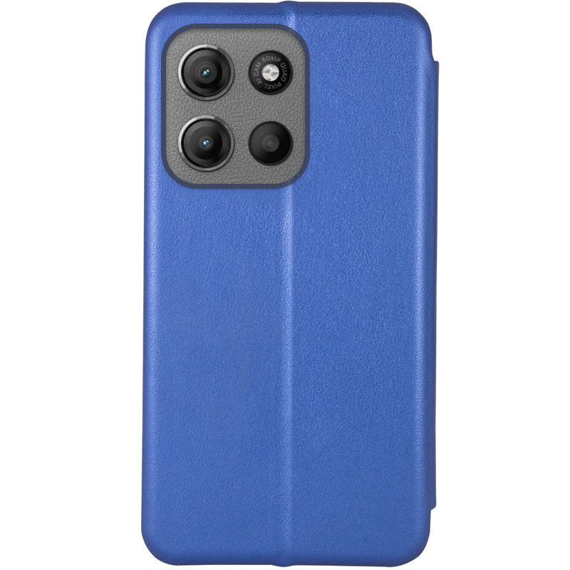Фото Кожаный чехол-книжка Classy для Motorola Moto G15 4G (Синий) на vchehle.ua