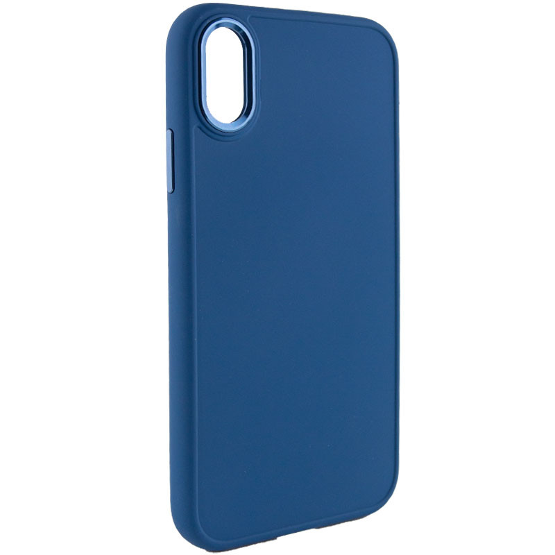 Фото TPU чехол Bonbon Metal Style для Apple iPhone XS Max (6.5") (Синий / Denim Blue) на vchehle.ua
