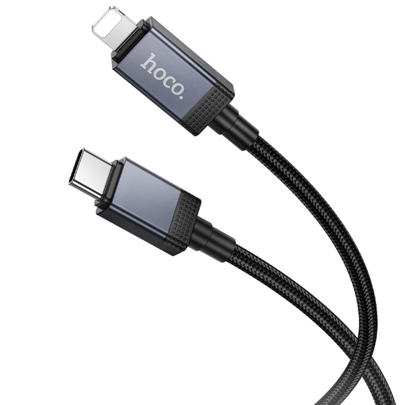 Фото Дата кабель Hoco X118 Generic with display Type-C to Lightning 27W (1m) (Black) на vchehle.ua