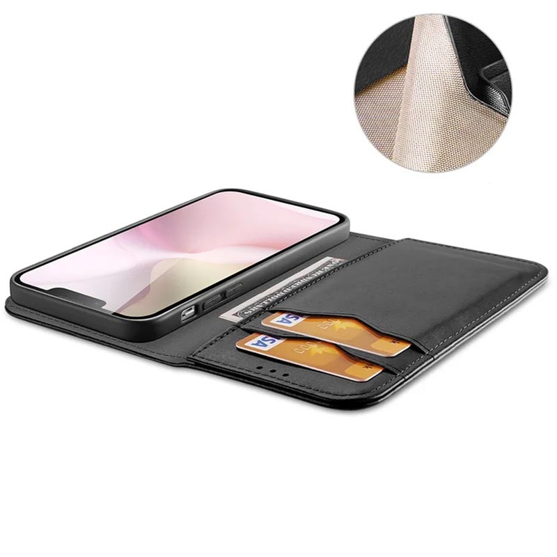 Фото Чехол-книжка Dux Ducis Hivo для Apple iPhone 16e (6.1") (Black) в магазине vchehle.ua