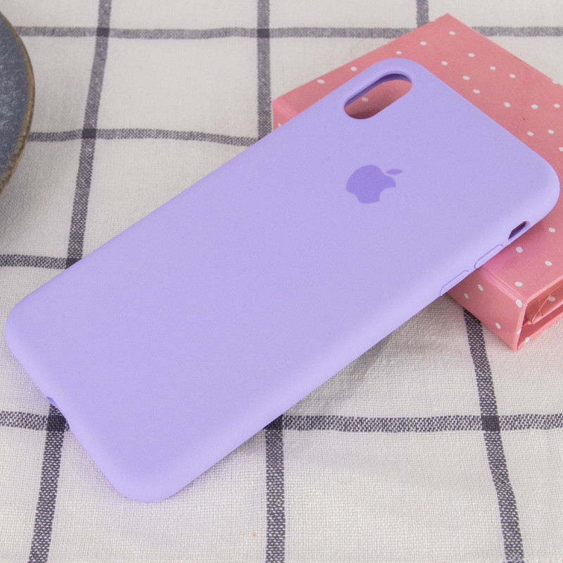 Фото Чохол Silicone Case Full Protective (AA) на Apple iPhone XS Max (6.5") (Бузковий / Dasheen) на vchehle.ua