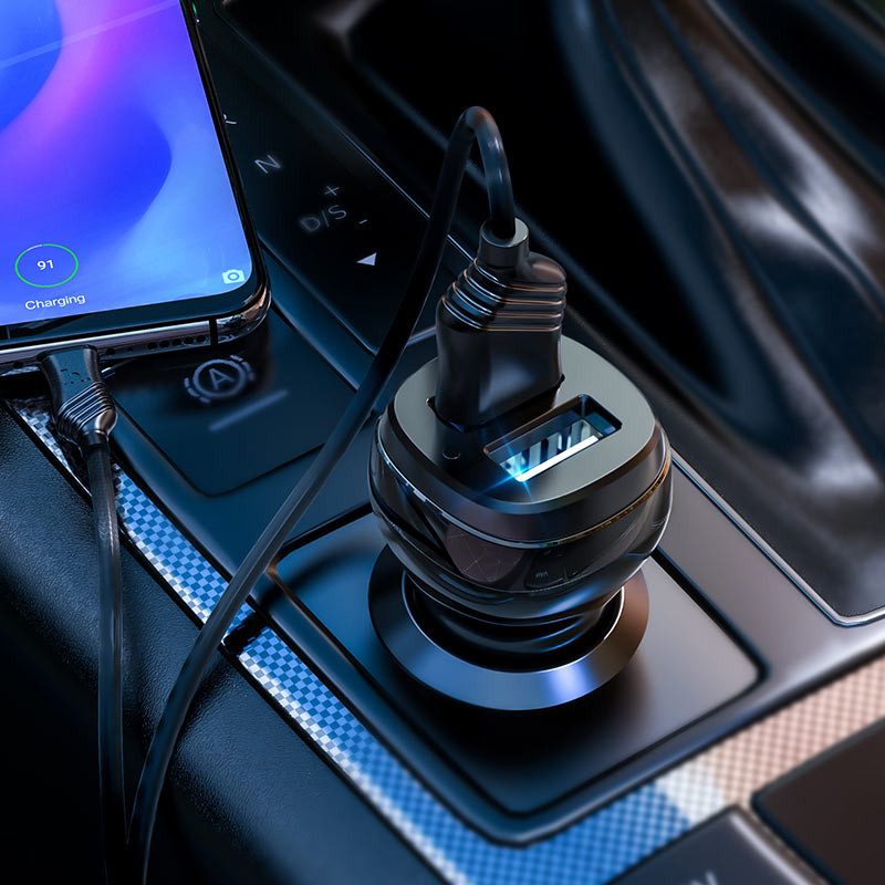 Замовити АЗП Hoco Z40 Superior 2.4A (2USB-A) + кабель USB to Type-C (Чорний) на vchehle.ua