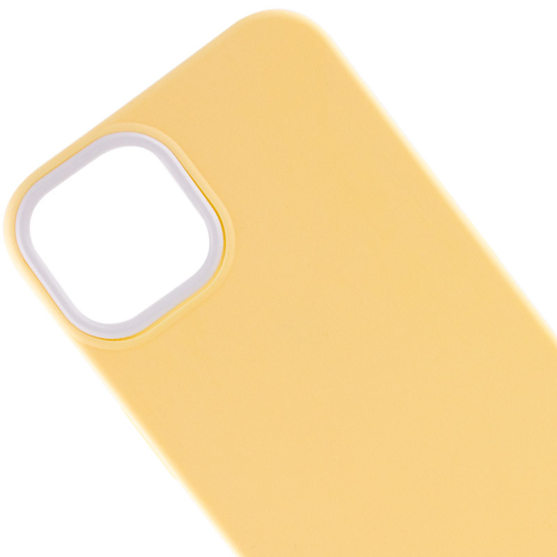 Фото Чохол TPU+PC Bichromatic на Apple iPhone 12 Pro / 12 (6.1") (Creamy-yellow / White) на vchehle.ua