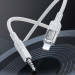 Купити Аудіо кабель Aux Hoco UPA27 Spirit transparent (Lightning to AUX 3.5mm) (1.2m) (Gray) на vchehle.ua