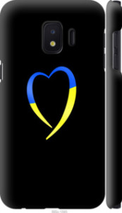 Чехол Жёлто-голубое сердце для Samsung Galaxy J2 Core