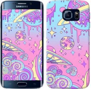 Чехол Розовая галактика для Samsung Galaxy S6 Edge G925F