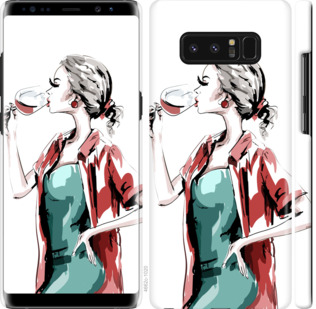 

Чехол Девушка с бокалом для Samsung Galaxy Note 8 841367