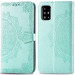 Кожаный чехол-книжка Art Case с визитницей для Samsung Galaxy A71 (Бирюзовый)