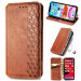 Фото Шкіряний чохол-книжка GETMAN Cubic (PU) на Xiaomi Redmi Note 10 Pro / 10 Pro Max (Коричневий) в маназині vchehle.ua