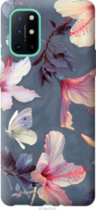 Чехол Нарисованные цветы для OnePlus 8T