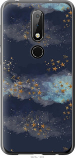 

Чохол Ночь золотые звезды для Nokia 6.1 Plus 1406546