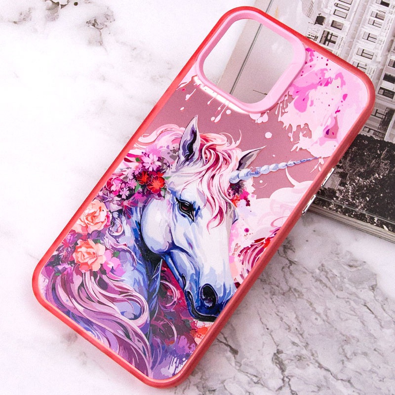 Фото TPU+PC чехол TakiTaki Magic glow для Xiaomi Redmi Note 10 Pro / 10 Pro Max (Unicorn / Pink) на vchehle.ua