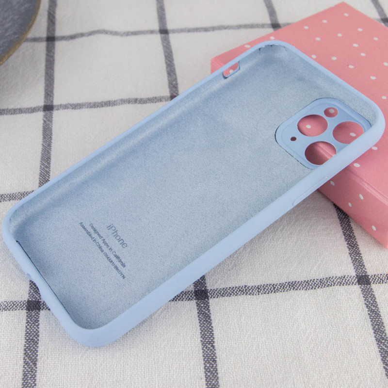 Фото Чехол Silicone Case Full Camera Protective (AA) для Apple iPhone 12 Pro Max (6.7") (Голубой / Lilac Blue) на vchehle.ua