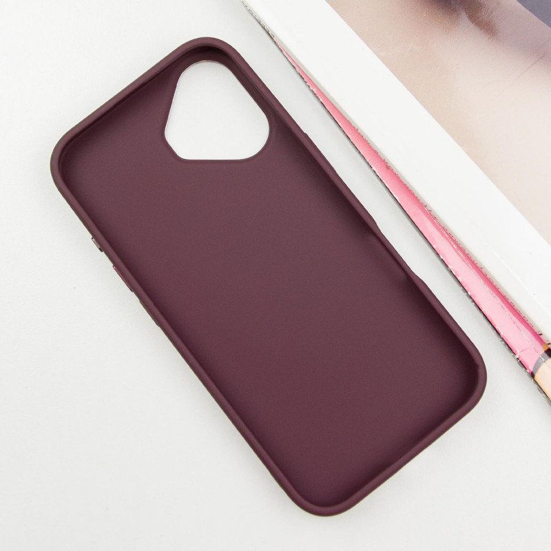 Фото TPU чохол Bonbon Metal Style with Magnetic safe на Apple iPhone 16 Plus (6.7") (Бордовий / Plum) на vchehle.ua