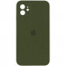 Чехол Silicone Case Square Full Camera Protective (AA) для Apple iPhone 11 (6.1") (Зеленый / Dark Olive)