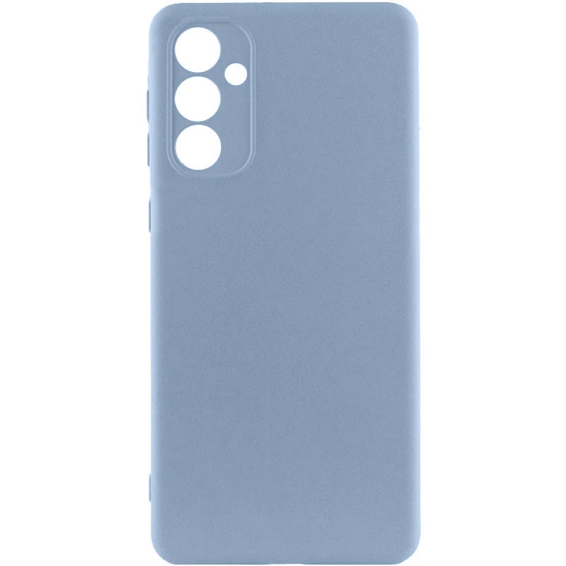 Чохол TPU GETMAN Liquid Silk Full Camera на Samsung Galaxy A55 (Блакитний / Lilac Blue)