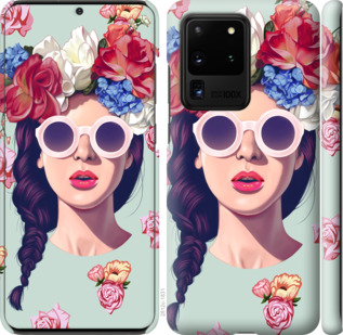 

Чехол Девушка с цветами для Samsung Galaxy S20 Ultra 878907