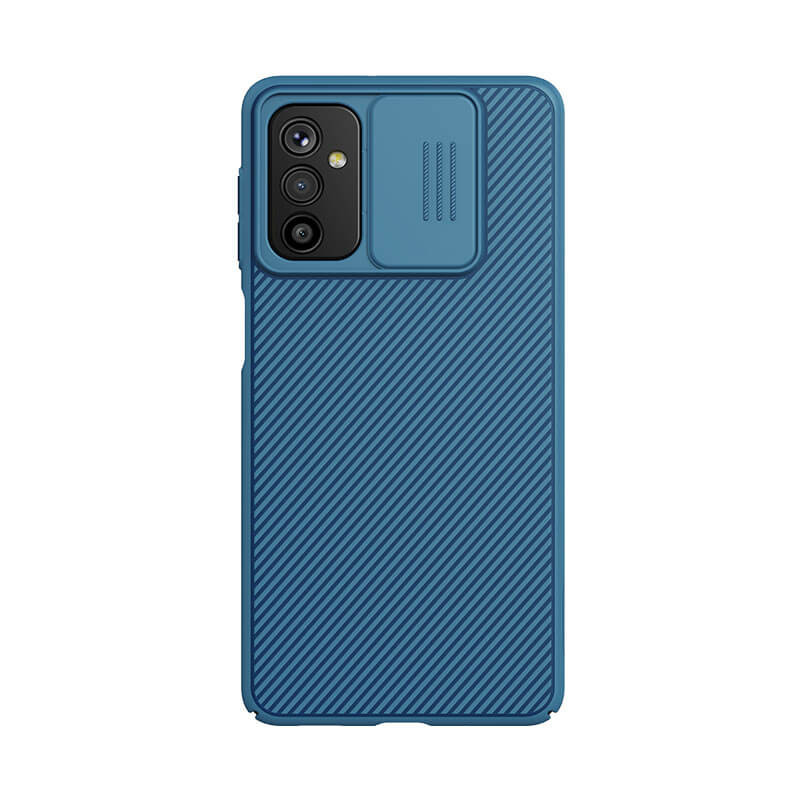 Карбонова накладка Nillkin Camshield (шторка на камеру) на Samsung Galaxy M52 (Синій / Blue)