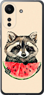Чохол Єнотик з кавуном на Xiaomi Redmi 13C