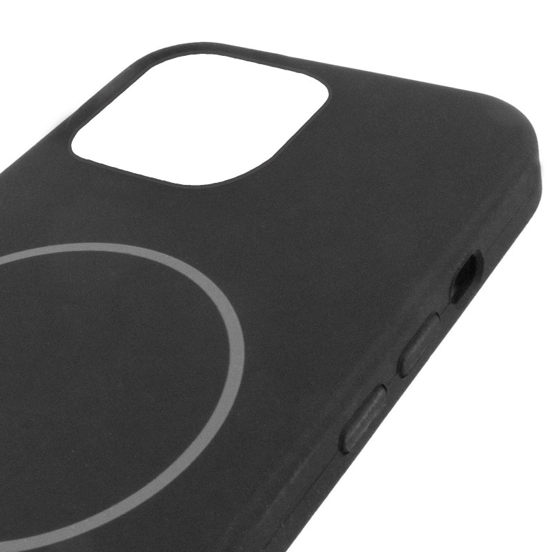 Чохол Silicone Case Full Protective (AA) NO LOGO with Magnetic Safe на Apple iPhone 11 Pro Max (6.5") (Чорний / Black) в магазині vchehle.ua