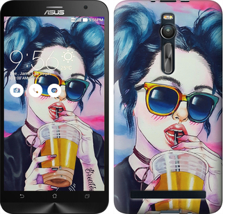 

Чехол Арт-девушка в очках для Asus Zenfone 2 ZE551ML 247236