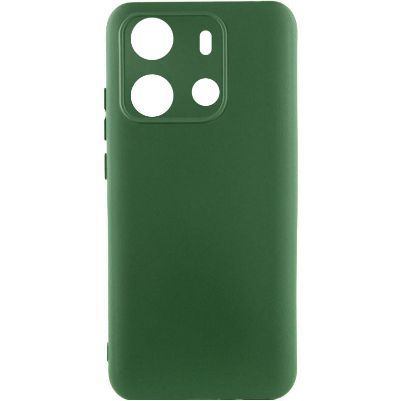 Чехол Silicone Cover Lakshmi Full Camera (A) для Tecno Spark Go 2023 (Зеленый / Dark green)