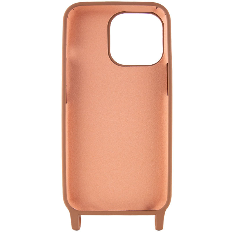 Чехол Cord case c длинным цветным ремешком для Apple iPhone 14 Plus (6.7") (Коричневый) в магазине vchehle.ua