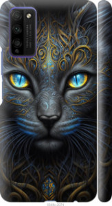 Чохол Узорчата кішка на Huawei Honor 30 Lite