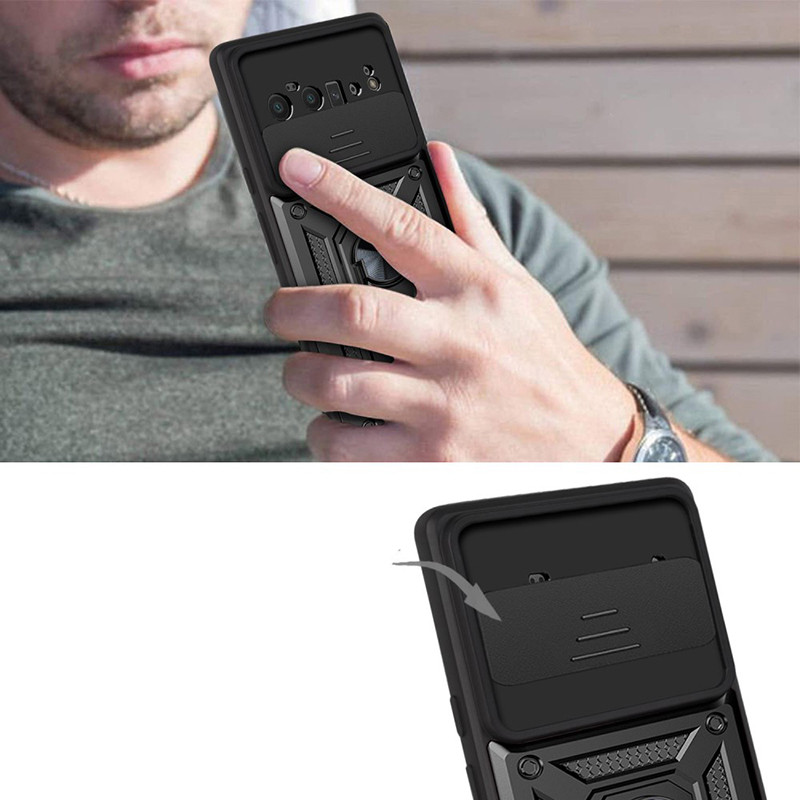 Заказать Ударопрочный чехол Camshield Serge Ring для Google Pixel 6 Pro (Черный) на vchehle.ua