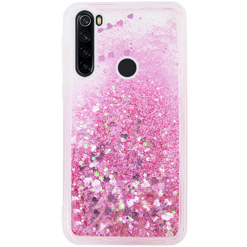 

TPU чохол Liquid hearts на Xiaomi Redmi Note 8 / Note 8 2021 (Рожевий) 786405