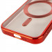 TPU чехол Fibra Chrome with Magnetic safe для Apple iPhone 15 Pro (6.1") (Red) в магазине vchehle.ua