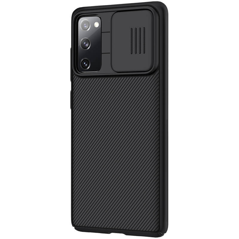 Карбоновая накладка Nillkin Camshield (шторка на камеру) для Samsung Galaxy S20 FE (Черный / Black) в магазине vchehle.ua