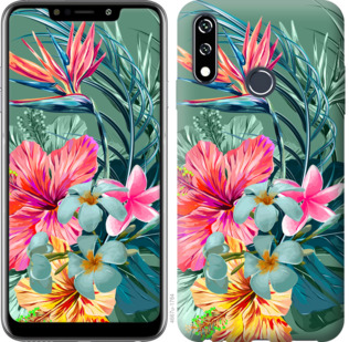 

Чехол Тропические цветы v1 для LG W10 845012