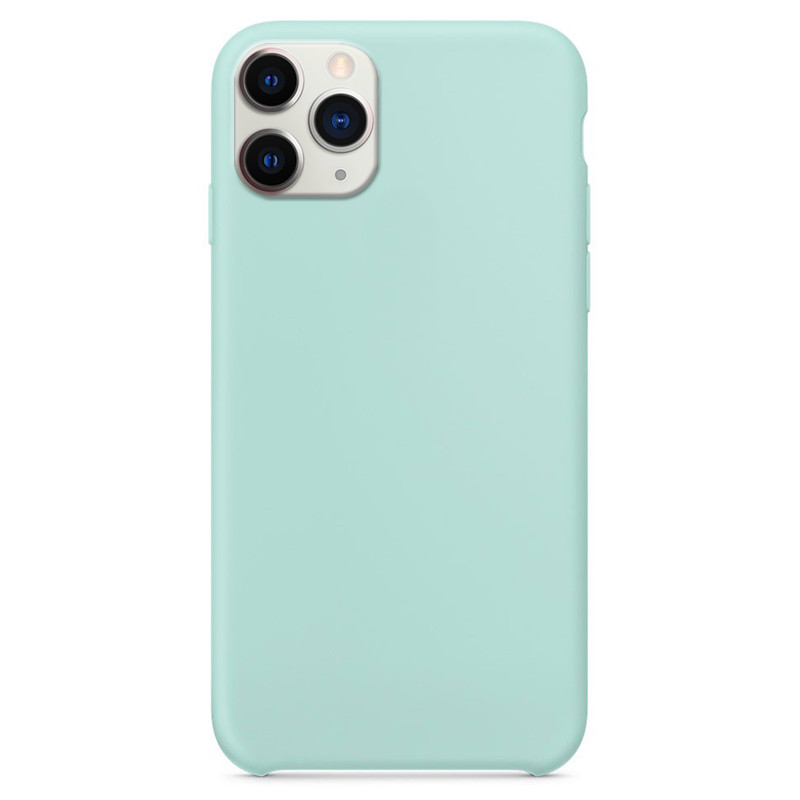 Чохол Silicone Case without Logo (AA) на Apple iPhone 11 Pro (5.8") (Блакитний / Marine Green)