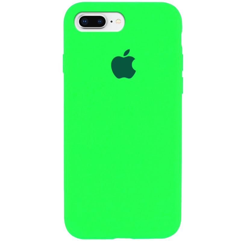 Чохол Silicone Case Full Protective (AA) на Apple iPhone 7 plus / 8 plus (5.5") (Салатовий / Neon Green)