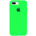 Чохол Silicone Case Full Protective (AA) на Apple iPhone 7 plus / 8 plus (5.5") (Салатовий / Neon Green)